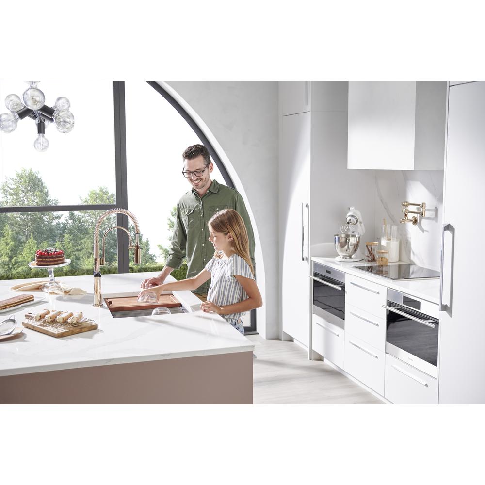 Ruvati 27-inch Workstation Undermount Ledge Kitchen Sink with Accessories. Picture 8