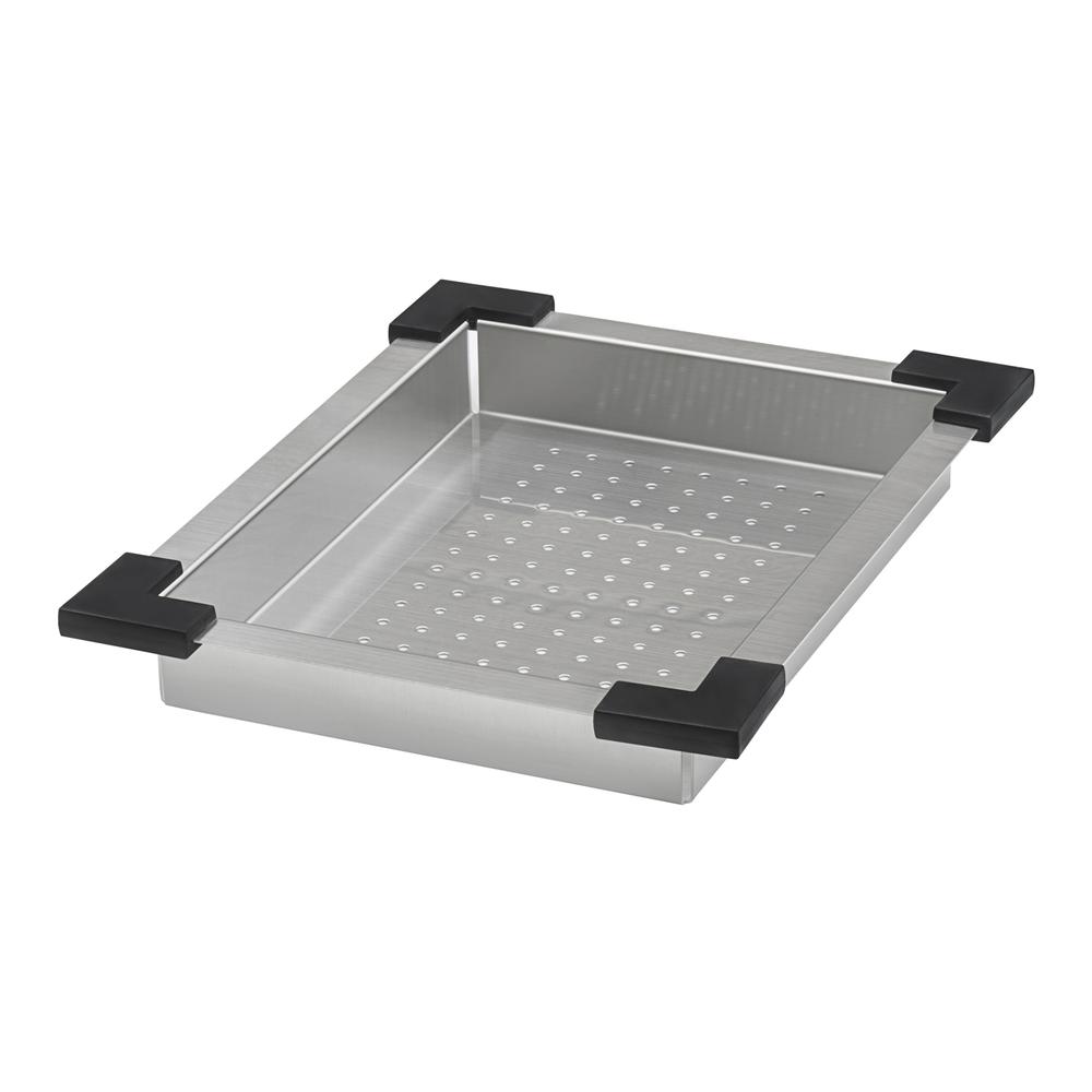 Ruvati 45-inch Workstation Two-Tiered Ledge Kitchen Sink Undermount 16 Gauge. Picture 6