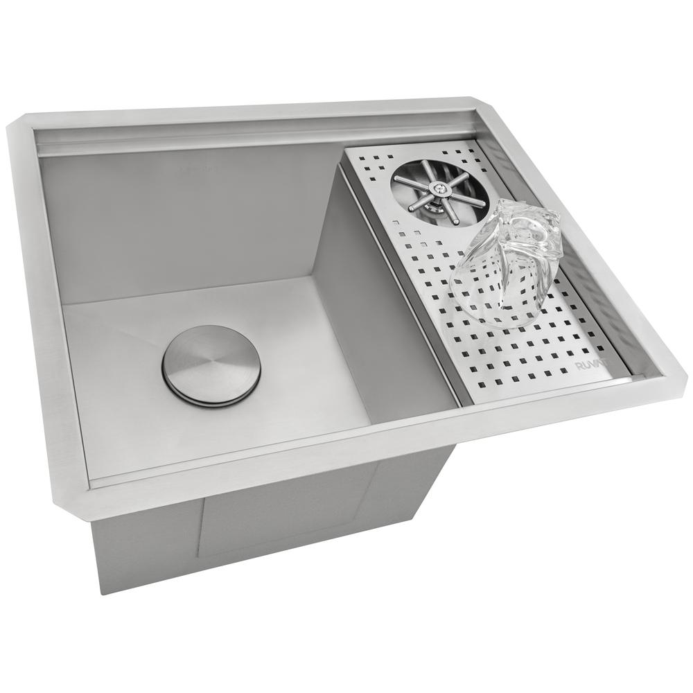 Ruvati Glass Rinser and Sink Combo 22. Picture 7