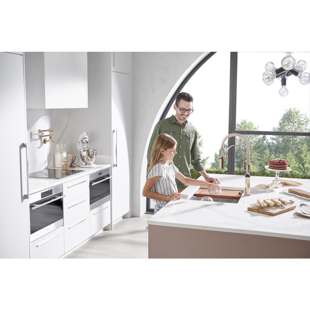 Ruvati 30-inch Slope Bottom Offset Drain Undermount 16 Gauge Kitchen Sink. Picture 12