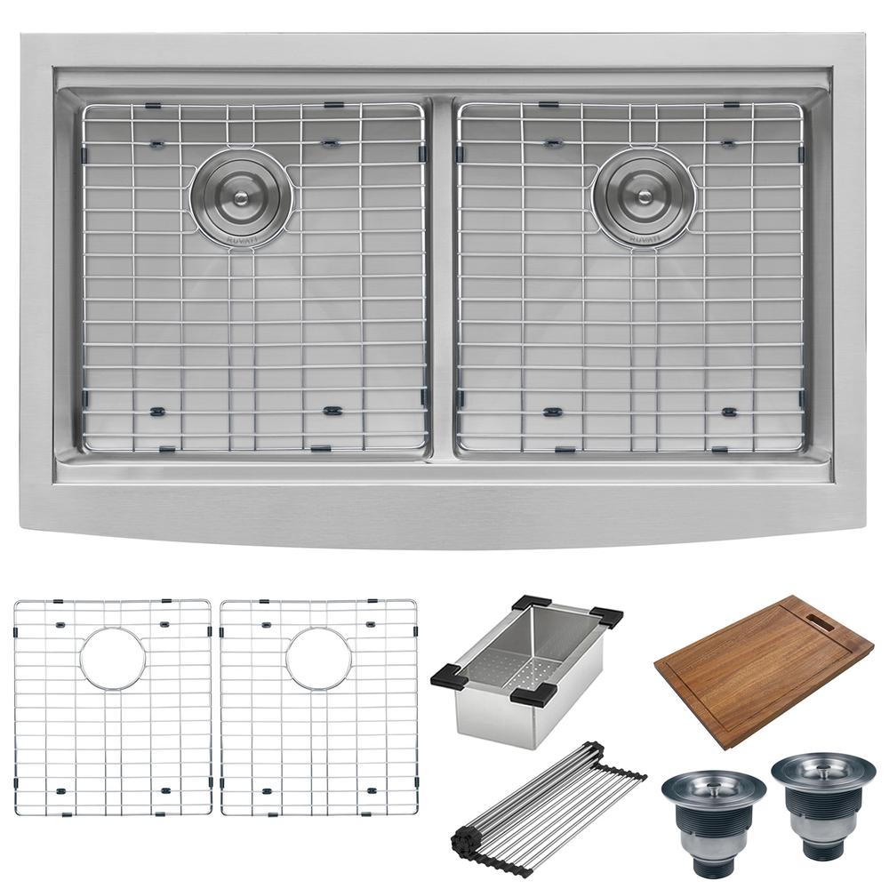 Ruvati 36" Kitchen Sink 16 Gauge. Picture 6