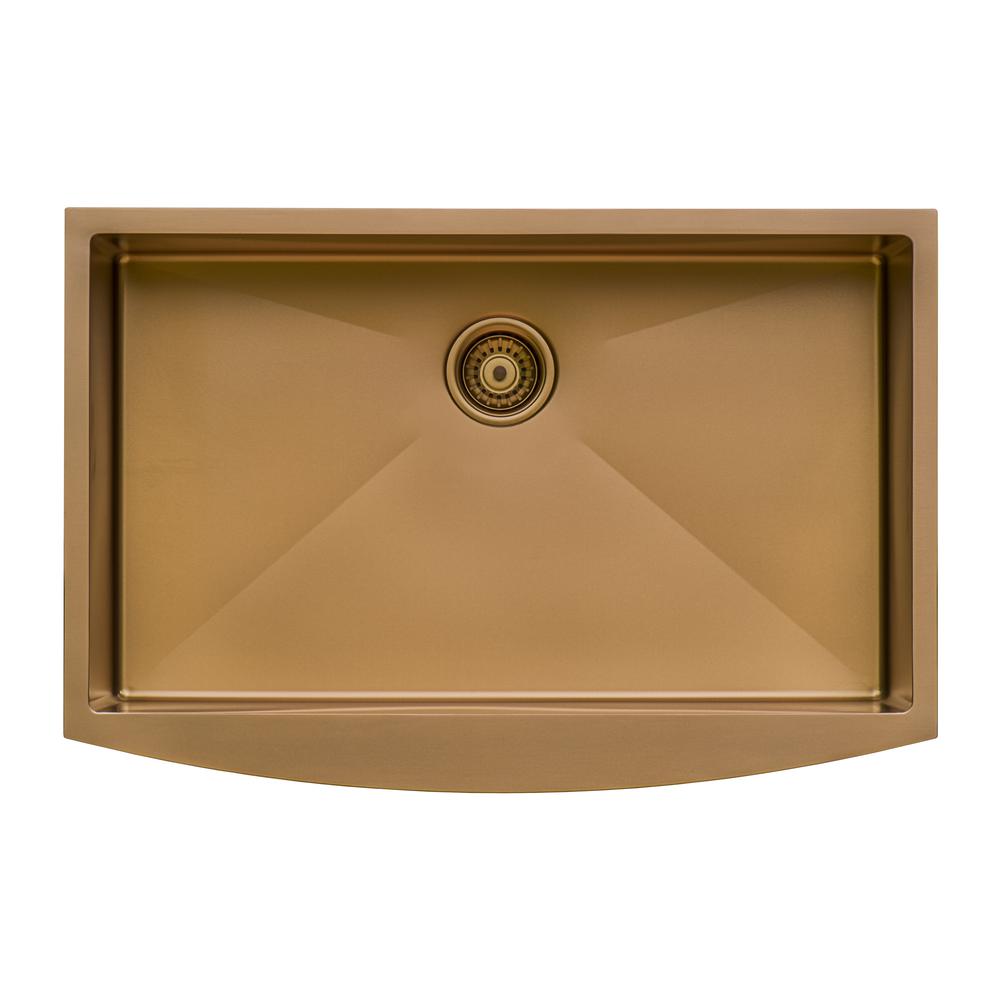 Ruvati 33-inch Apron-Front Farmhouse Kitchen Sink Single Bowl. Picture 2