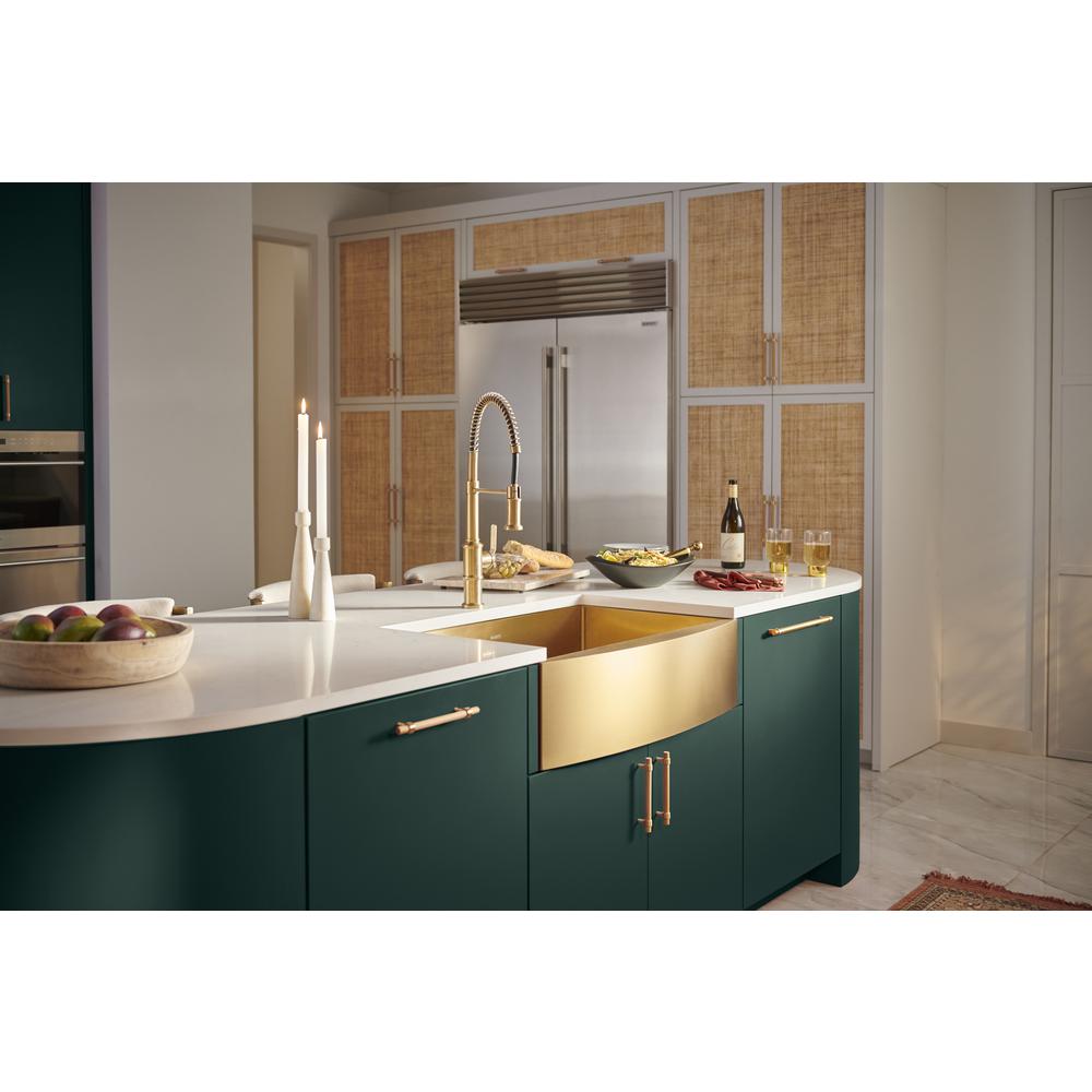 Ruvati 33-inch Apron-Front Farmhouse Kitchen Sink Single Bowl. Picture 8
