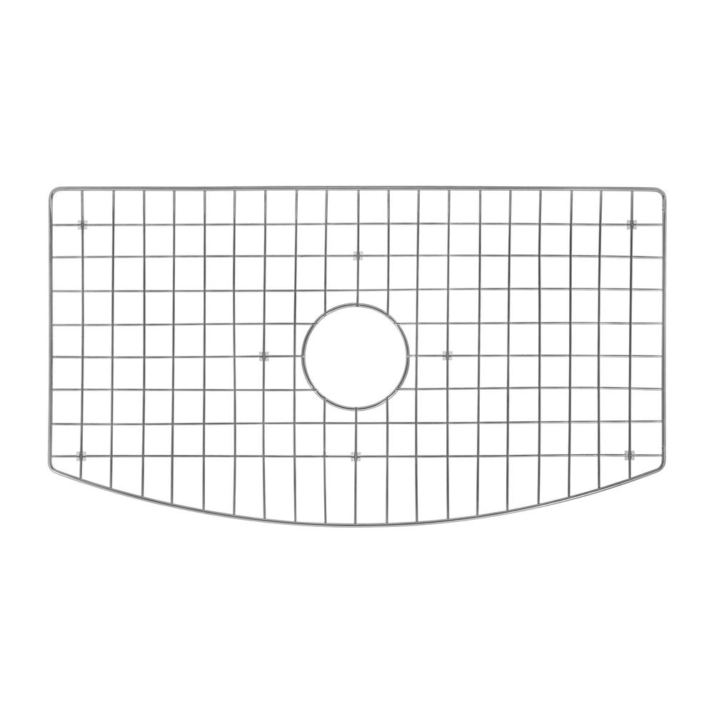 Ruvati 33 inch Fireclay White Kitchen Sink Bow Front Curved Apron Single Bowl. Picture 4