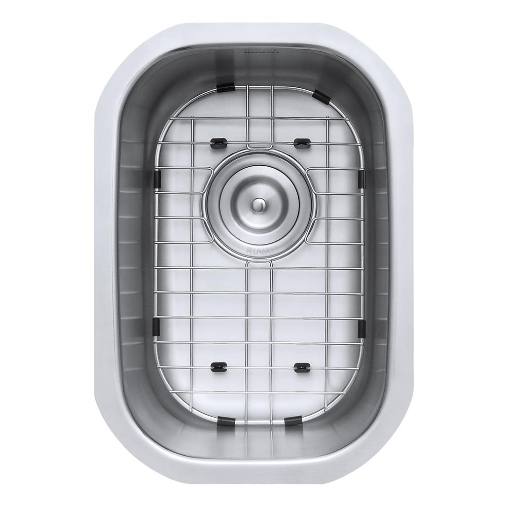 Ruvati 12 x 18 inch Undermount 16 Gauge Stainless Steel Bar Prep Sink. Picture 8