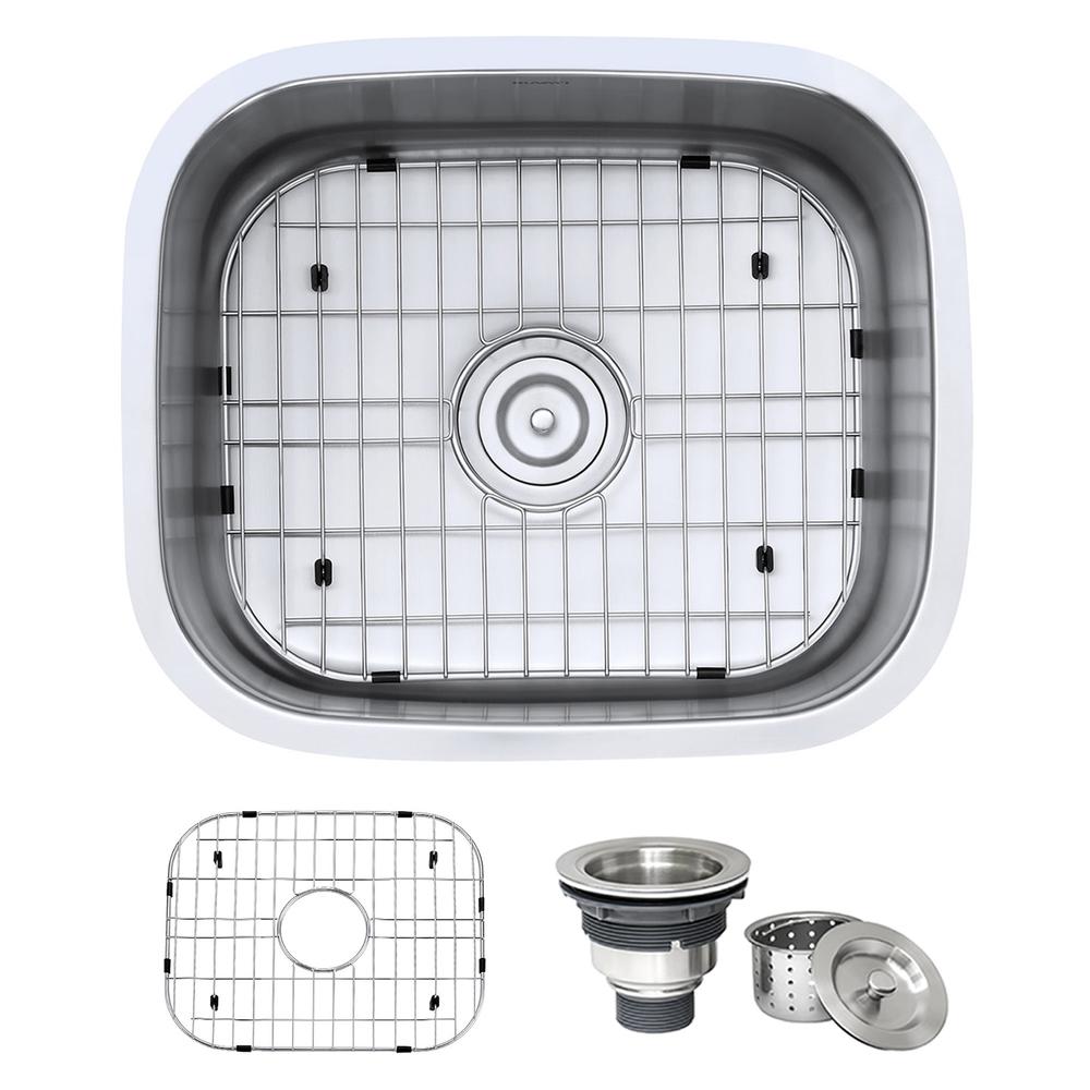 Ruvati 21-inch Undermount 16 Gauge Stainless Steel Kitchen Sink Single Bowl. Picture 14