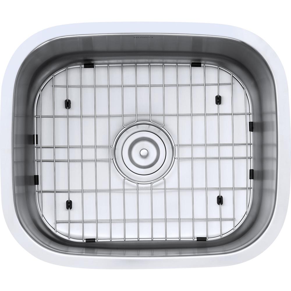 Ruvati 21-inch Undermount 16 Gauge Stainless Steel Kitchen Sink Single Bowl. Picture 10