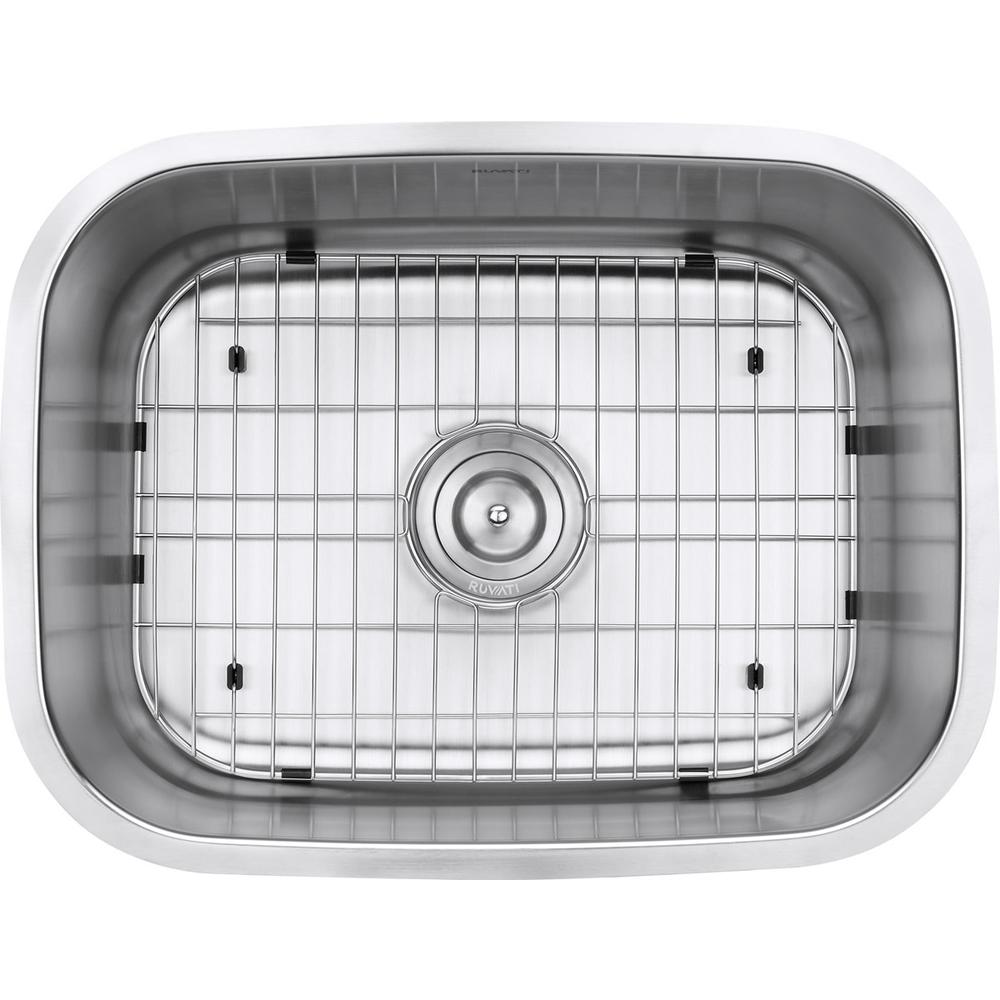 Ruvati 24-inch Undermount 16 Gauge Stainless Steel Kitchen Sink Single Bowl. Picture 9
