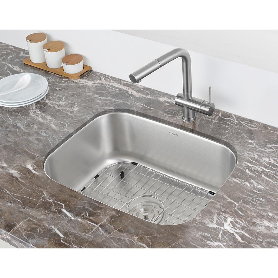 Ruvati 16 x 16 inch Bar Prep Sink Undermount 16 Gauge Stainless Steel. Picture 8