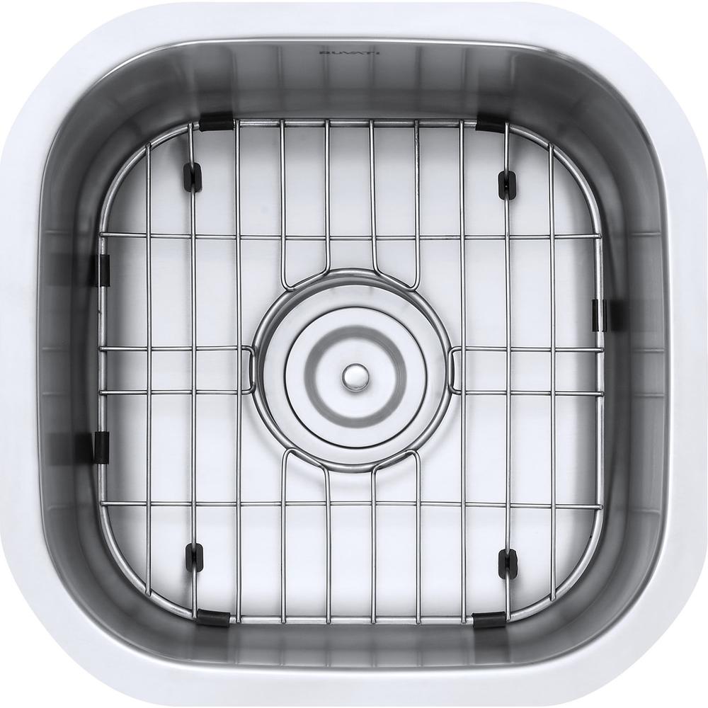 Ruvati 16 x 16 inch Bar Prep Sink Undermount 16 Gauge Stainless Steel. Picture 9
