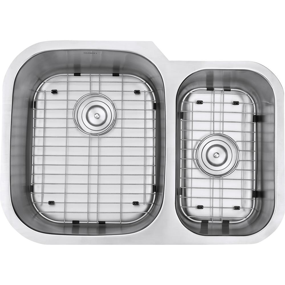 Ruvati 29-inch Undermount 60/40 Double Bowl 16 Gauge Stainless Steel Kitchen Sink - RVM4500. Picture 3