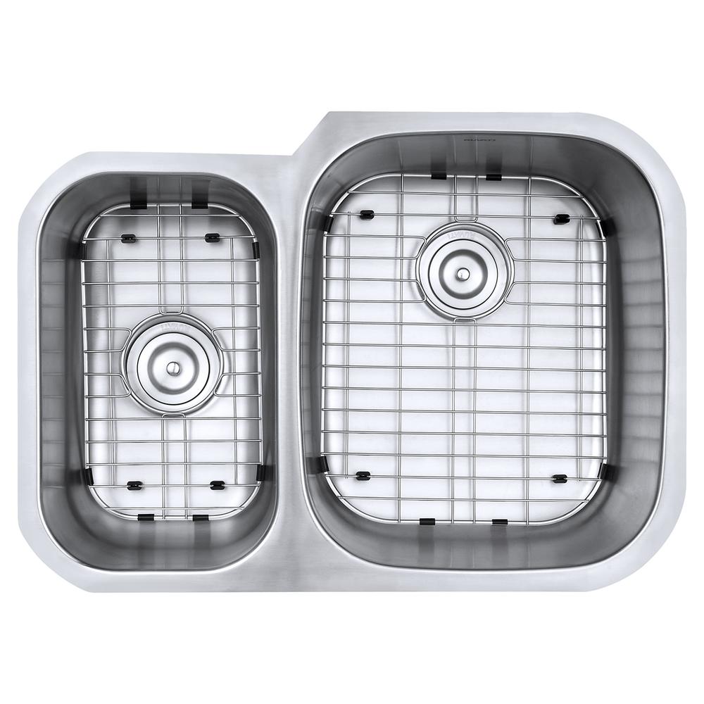 Ruvati 29-inch Undermount 40/60 Double Bowl 16 Gauge Kitchen Sink. Picture 3