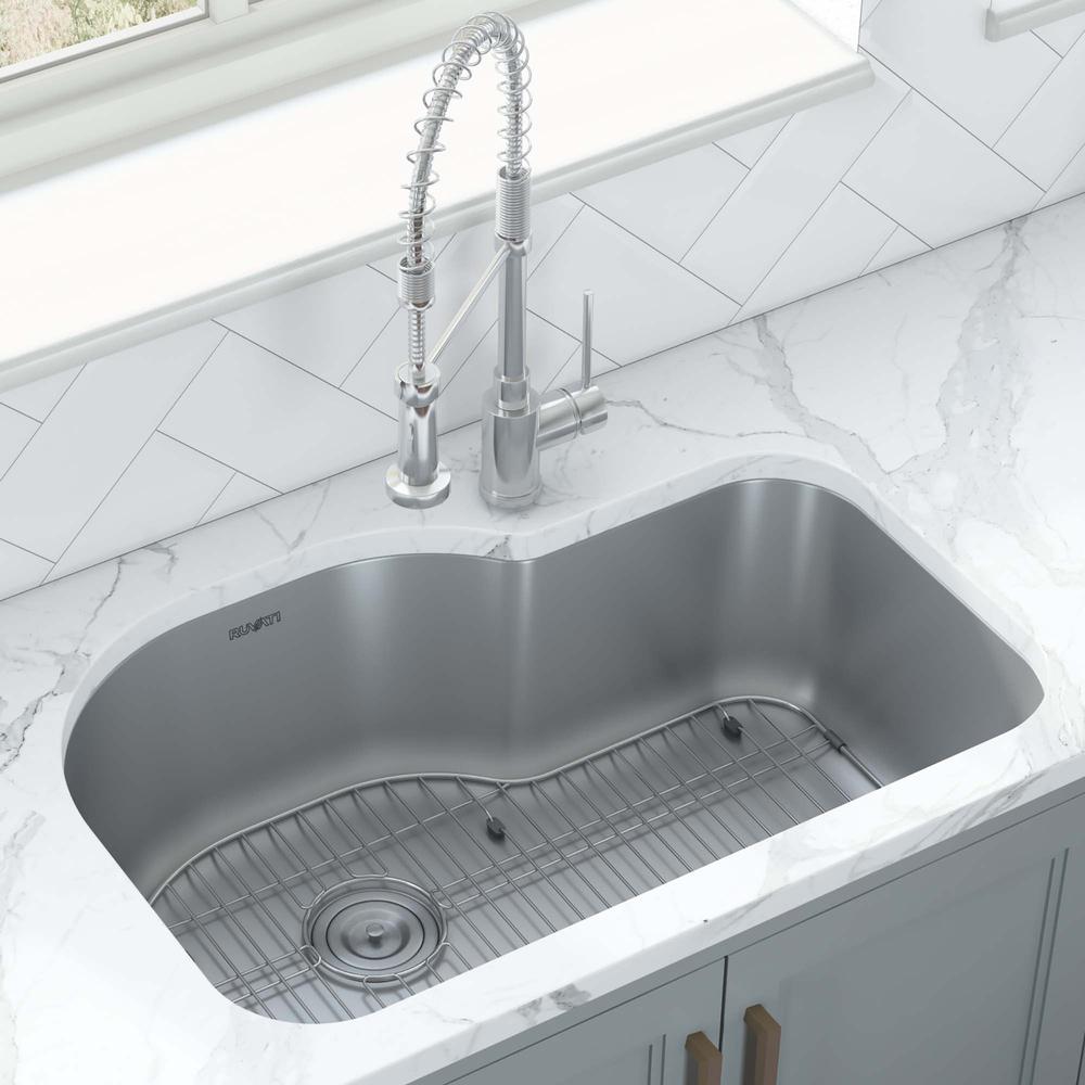 Ruvati  Undermount 16 Gauge 32" Kitchen Sink Single Bowl. Picture 2