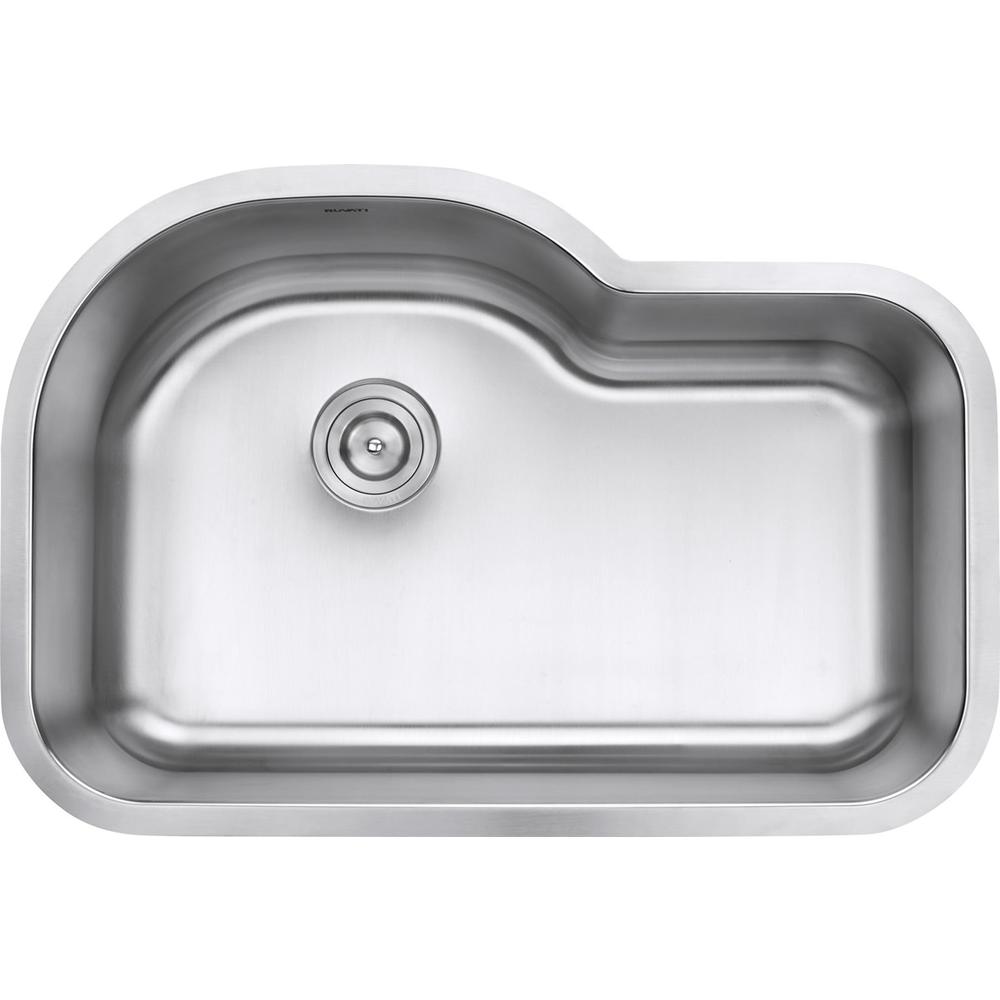 Ruvati  Undermount 16 Gauge 32" Kitchen Sink Single Bowl. Picture 6