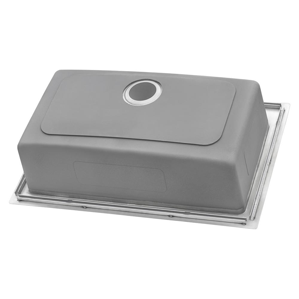 Ruvati 33 x 22 inch Drop-in Topmount Kitchen Sink 16 Gauge Single Bowl. Picture 10