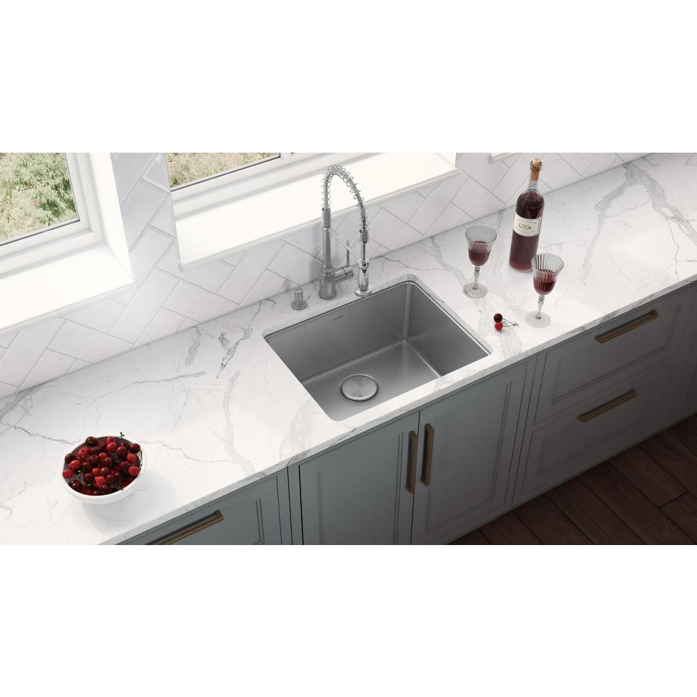 Ruvati 20-inch Undermount Bar Prep Kitchen Sink 16 Gauge Single Bowl. Picture 8