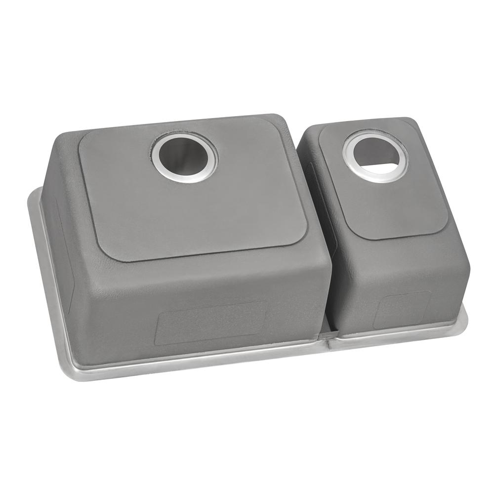 Ruvati 32-inch Undermount Kitchen Sink 30/70 Double Bowl 16 Gauge. Picture 7