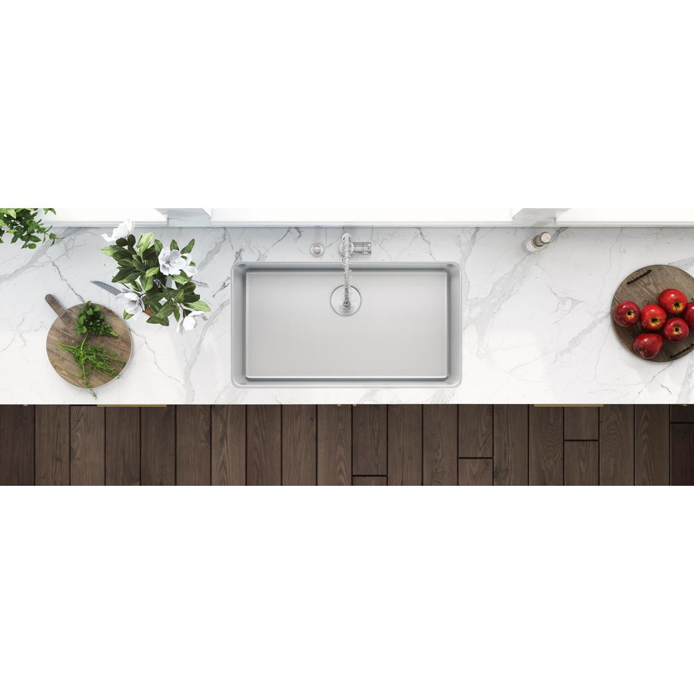 Ruvati 31-inch Undermount Kitchen Sink 16 Gauge Stainless Steel Single Bowl. Picture 8