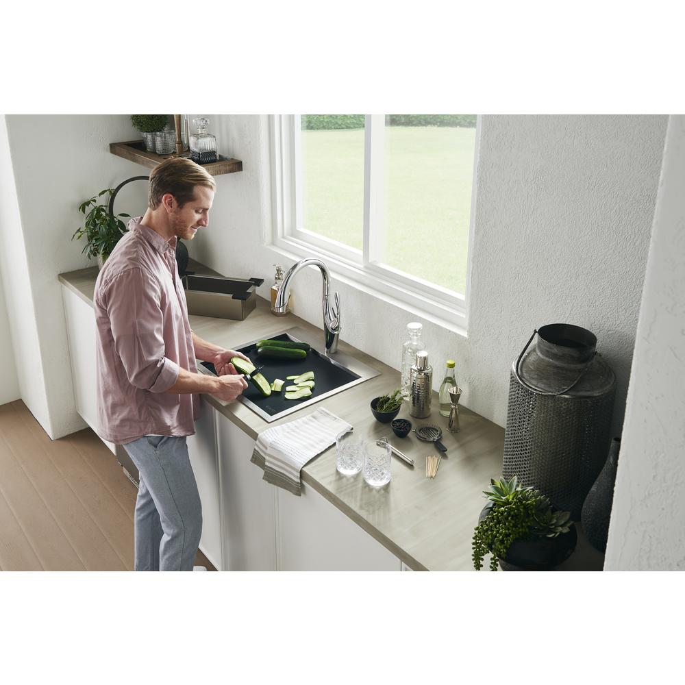 Ruvati 15 x 15 inch Marine Grade T-316 Workstation Topmount RV Boat Outdoor Sink. Picture 12
