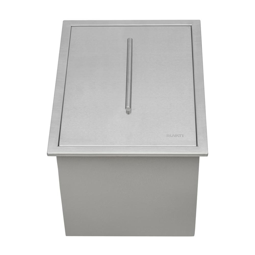 Ruvati Sink 15 x 20 inch Outdoor BBQ Marine Grade T-316 Topmount. Picture 2