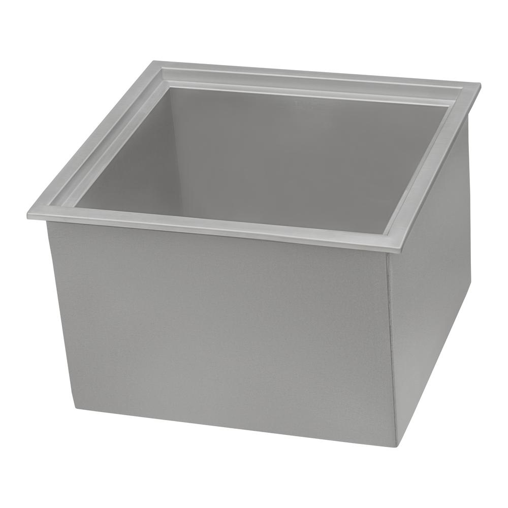 Ruvati Insulated Ice Chest Sink 21 x 20 inch Outdoor BBQ Marine Grade T-316. Picture 2