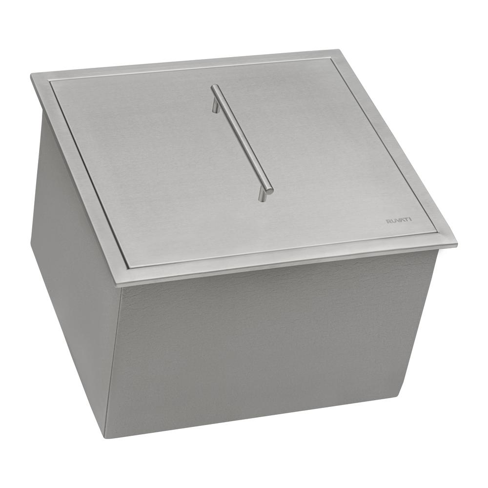 Ruvati Insulated Ice Chest Sink 21 x 20 inch Outdoor BBQ Marine Grade T-316. Picture 8
