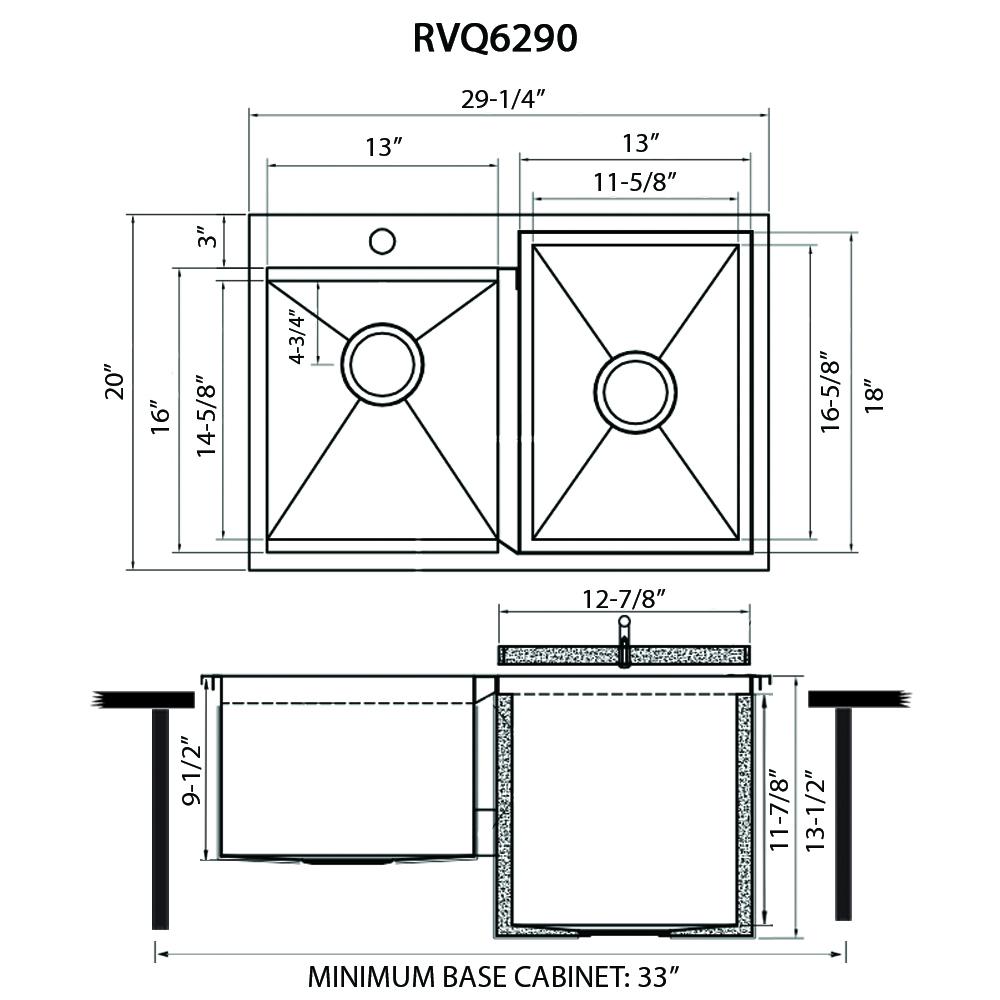 Ruvati Insulated Ice Chest and Outdoor Sink 29 x 20 inch BBQ Workstation T-316. Picture 6