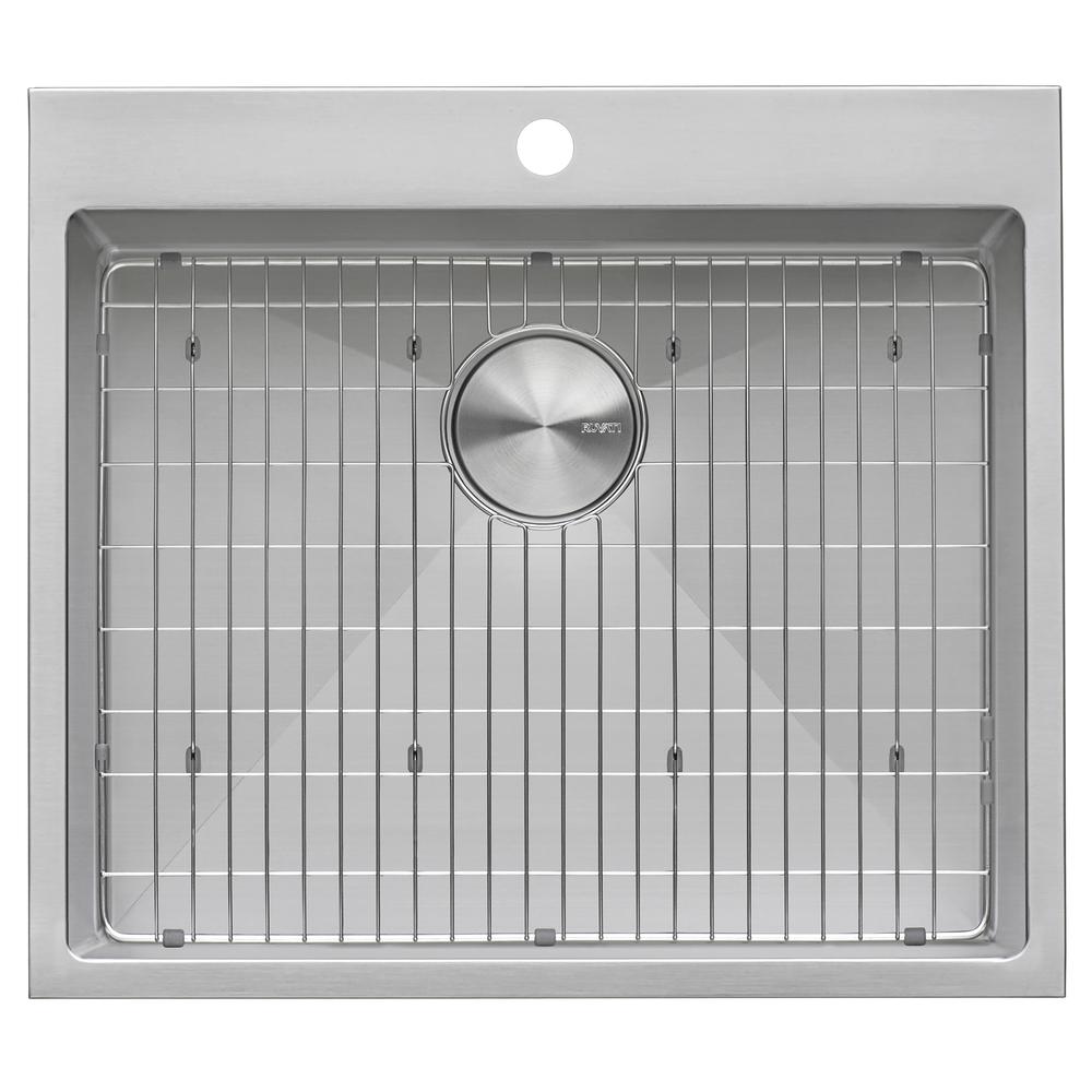 Ruvati Laundry Utility Sink 18 x 22 x 12 inch Rounded Corners Deep 16 Gauge. Picture 3