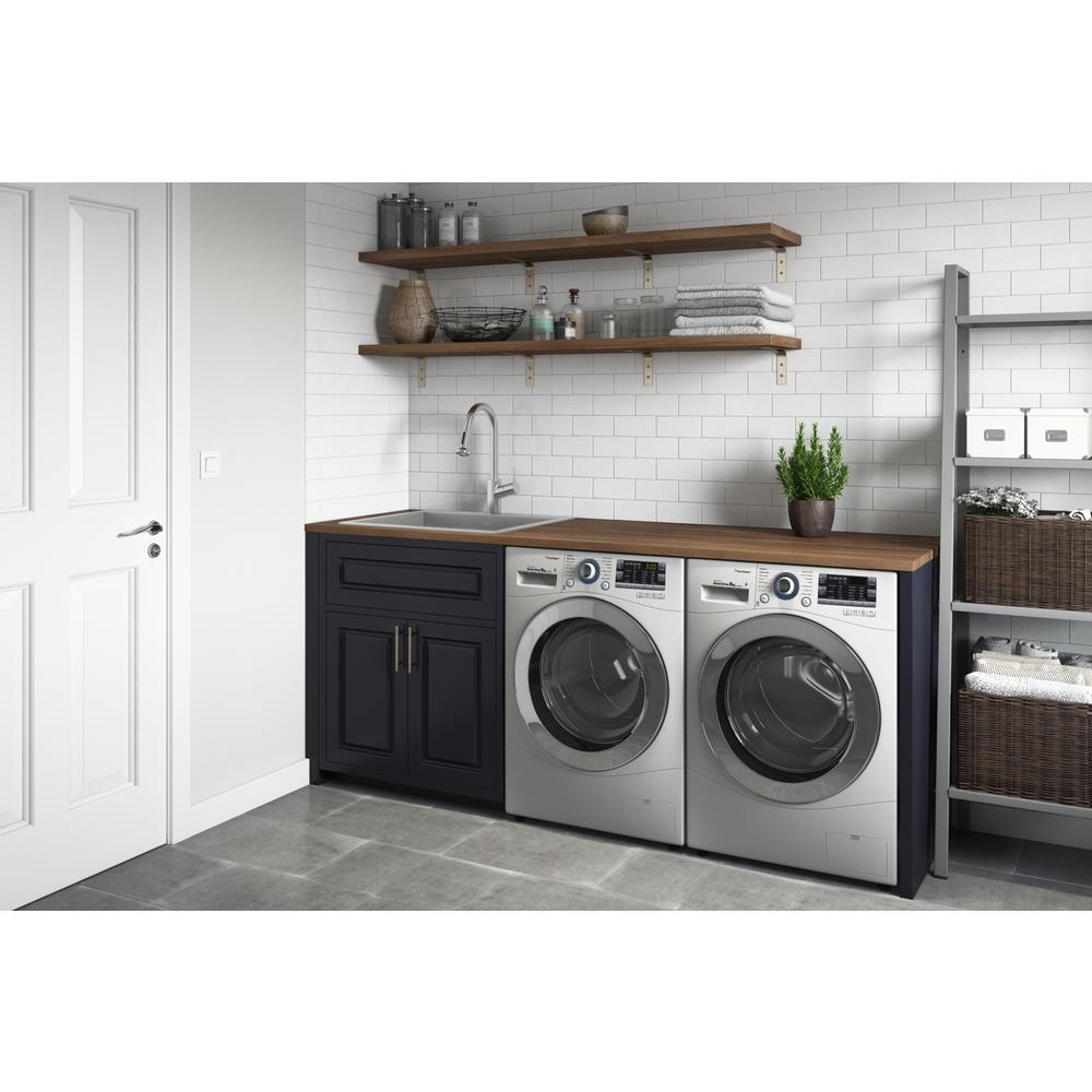 Ruvati Laundry Utility Sink 27 x 22 x 12 inch Rounded Corners Deep 16 Gauge. Picture 5