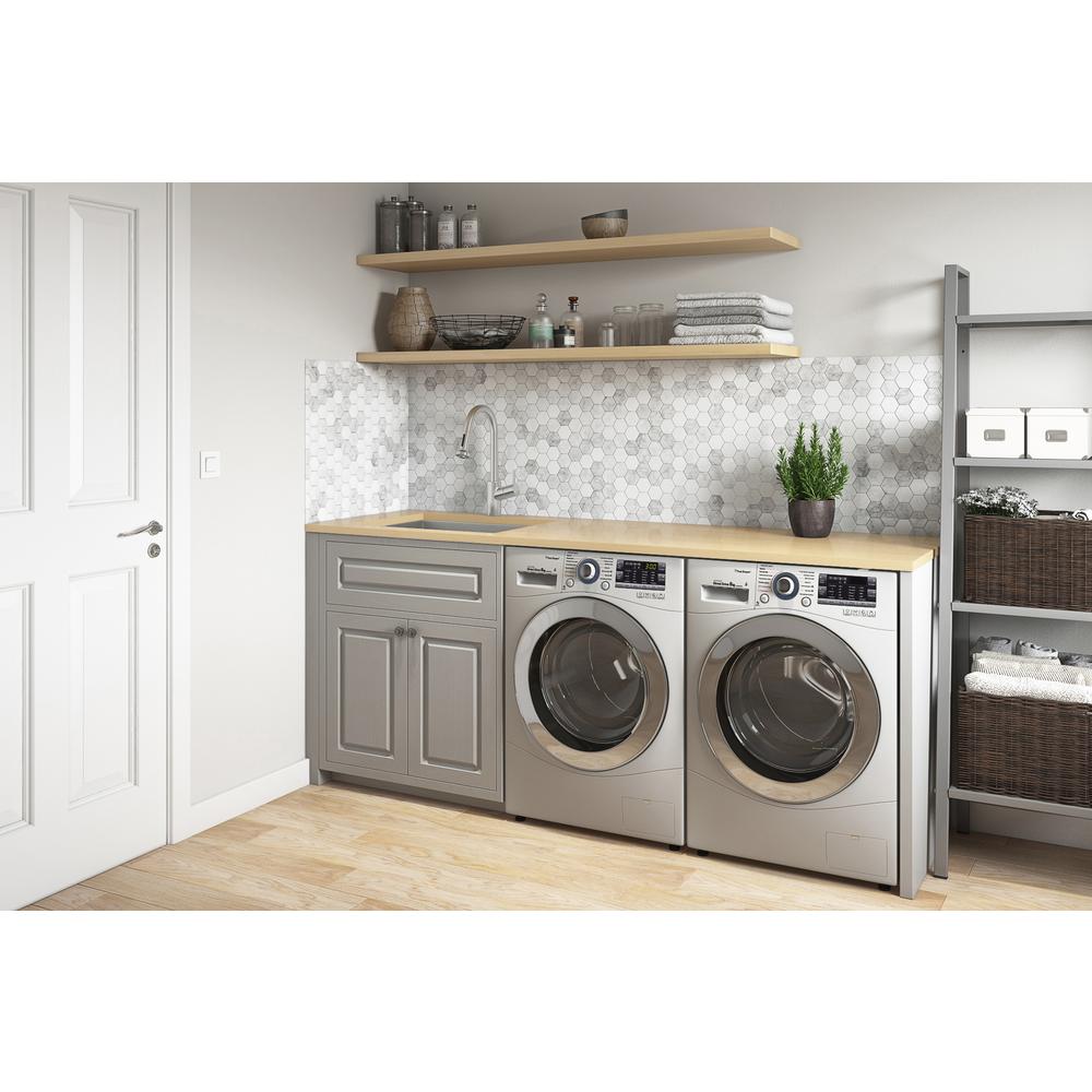 Ruvati 24" x 18" x 13" Deep Laundry Utility Sink Undermount 16 Gauge. Picture 7