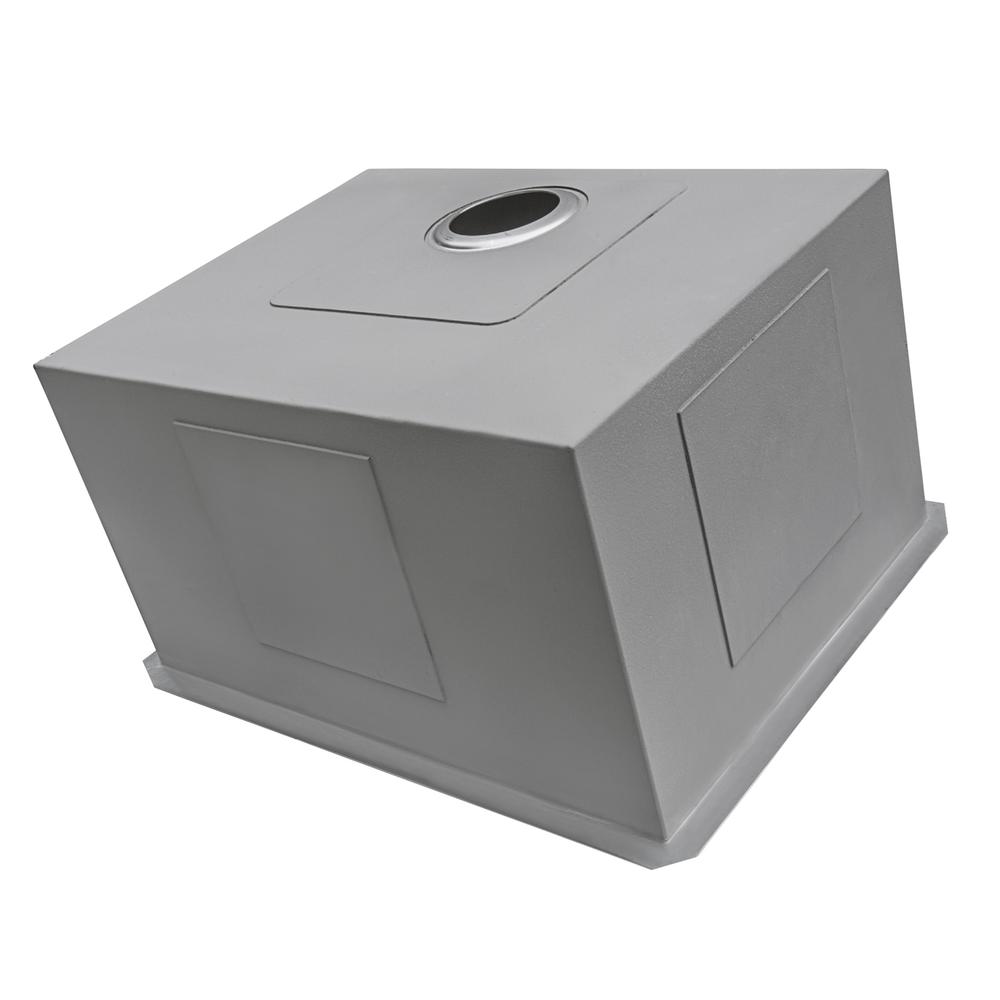 Ruvati 24" x 18" x 13" Deep Laundry Utility Sink Undermount 16 Gauge. Picture 10