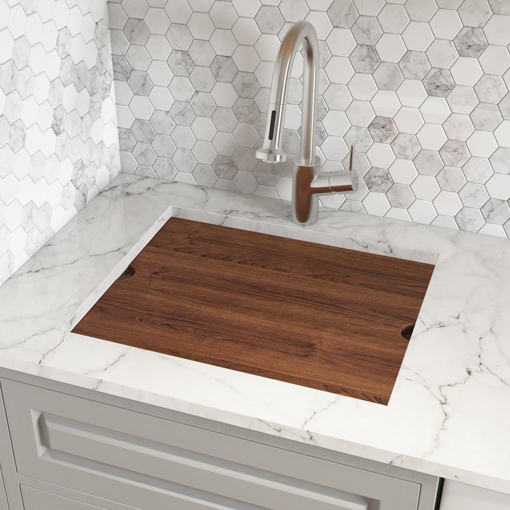 Ruvati 21 x 19 x 12 in Deep Laundry Utility Workstation Sink Undermount 16 Gauge. Picture 20