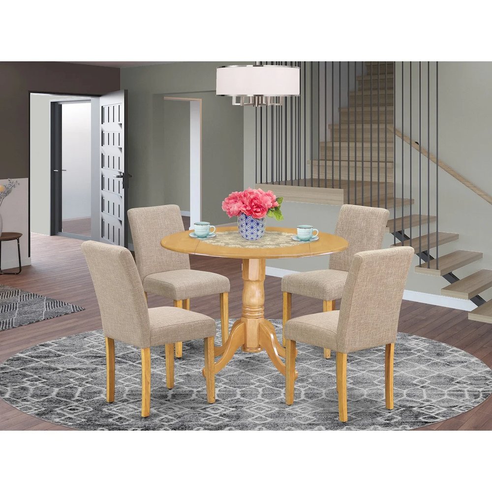 Dining Room Set Oak, DLAB5-OAK-04. Picture 2