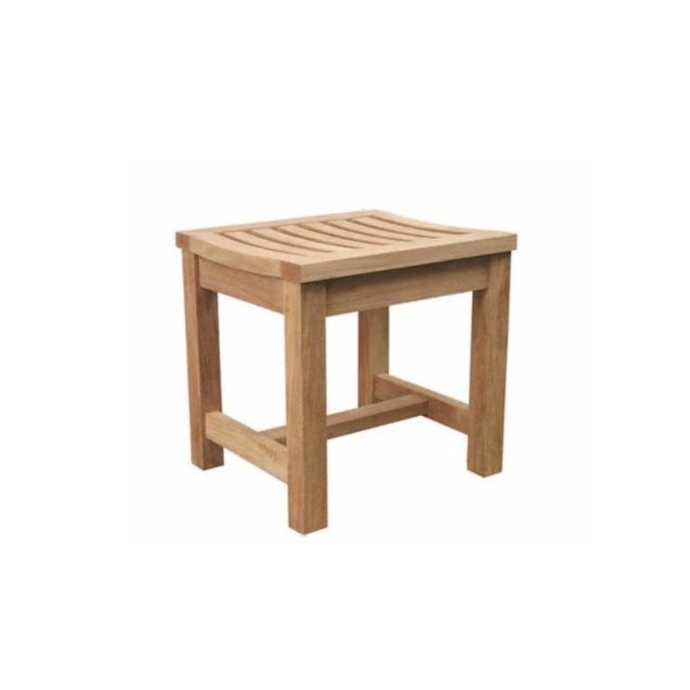 Madison 24" Backless Chair, Solid Teak Wood. Picture 1