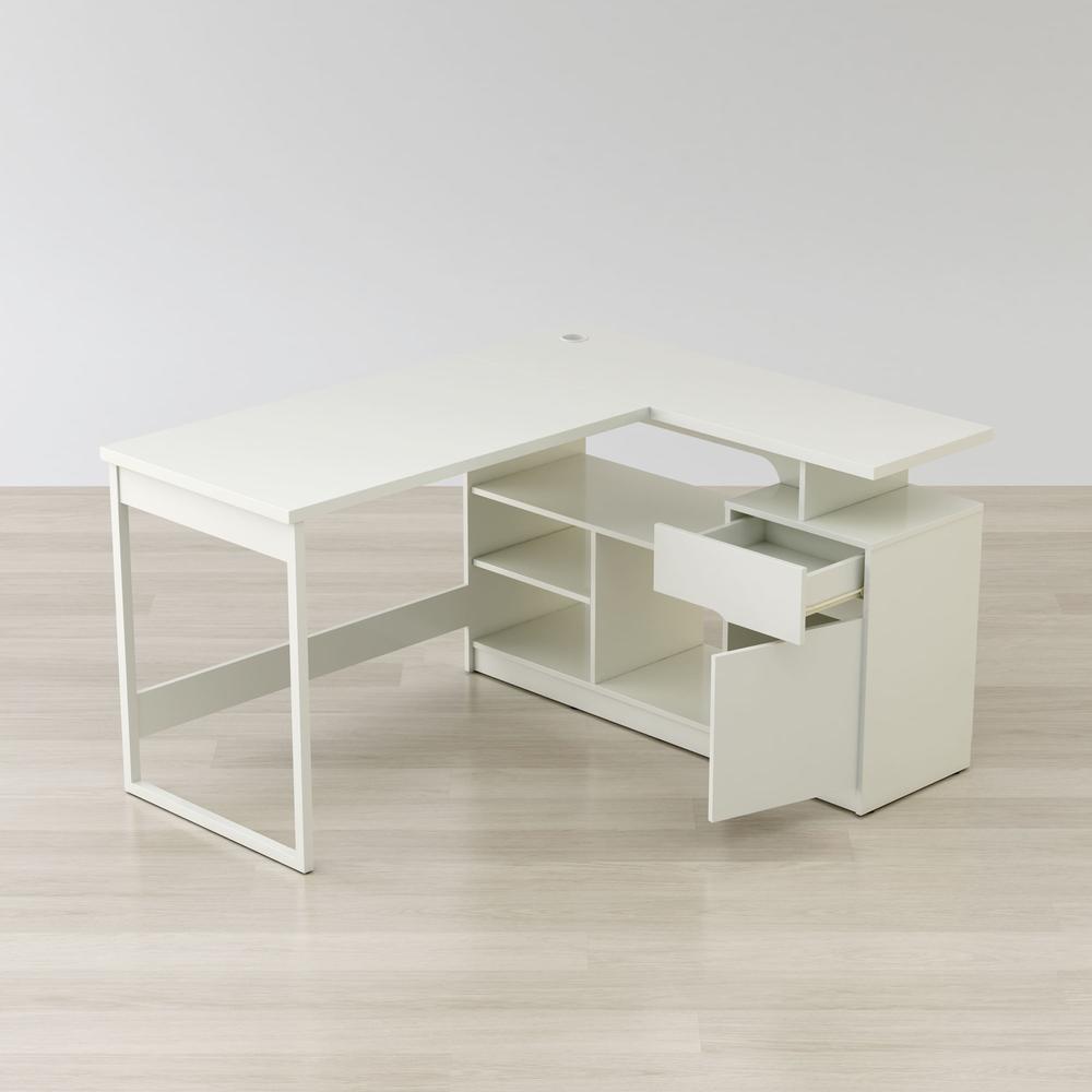 Lexi 55" L-Shaped Corner Desk. Picture 6