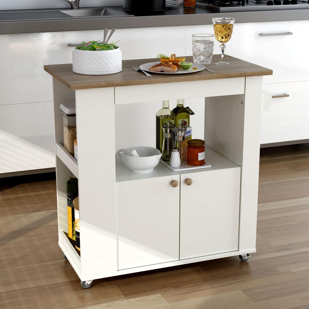 Aston 33.5" Kitchen Cart. Picture 5