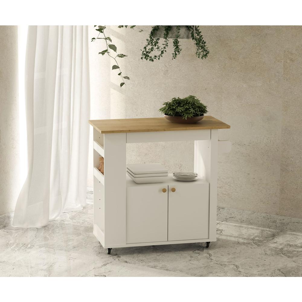 Aston 33.5" Kitchen Cart. Picture 8