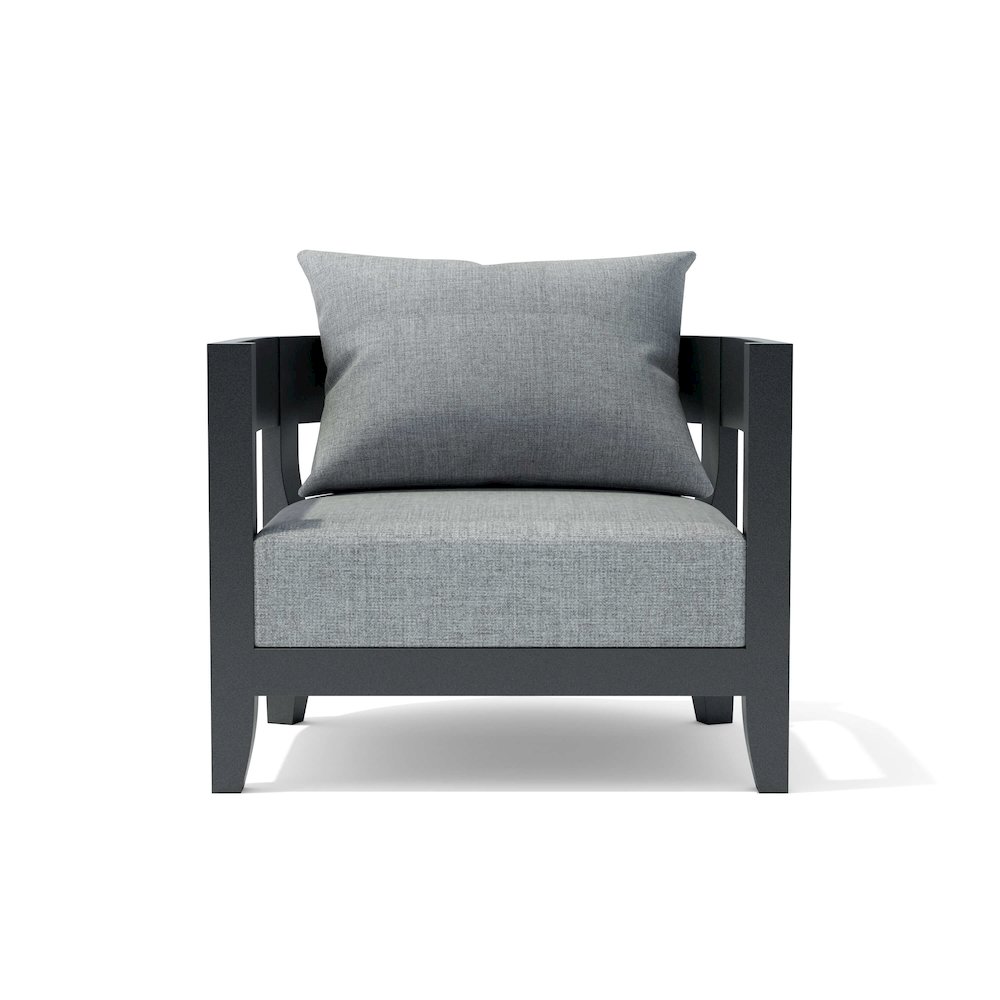 Coronado Deep Seating Aluminum Armchair. Picture 1