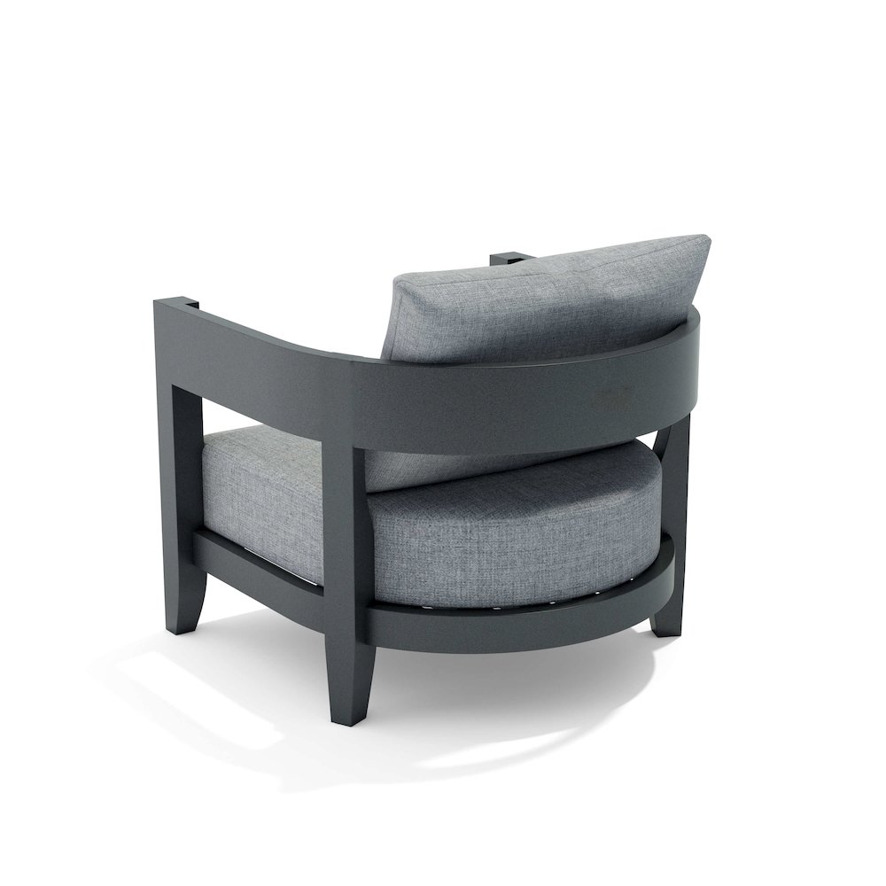 Coronado Deep Seating Aluminum Armchair. Picture 3