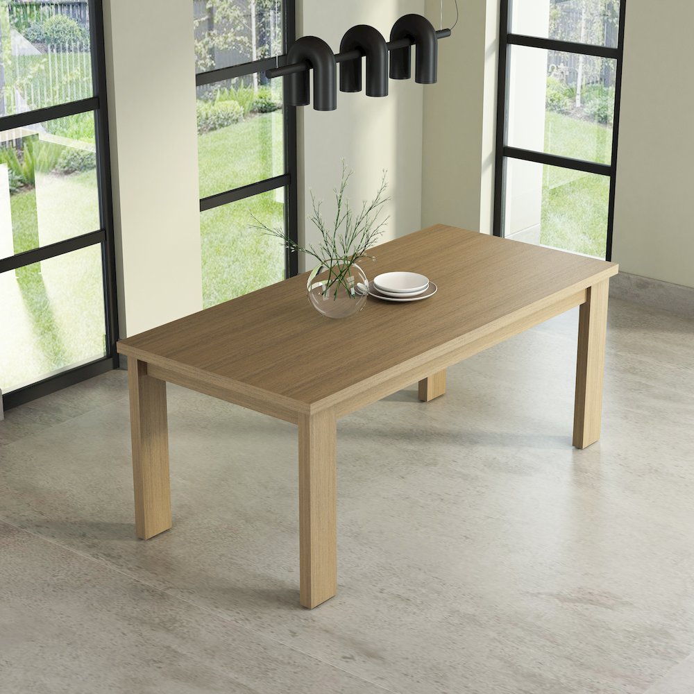 Brentford Dining Table - Light Brown. Picture 5