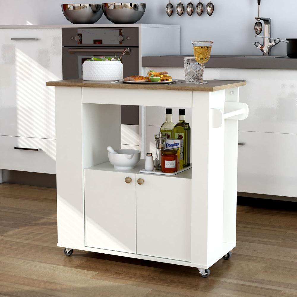 Aston 33.5" Kitchen Cart. Picture 2