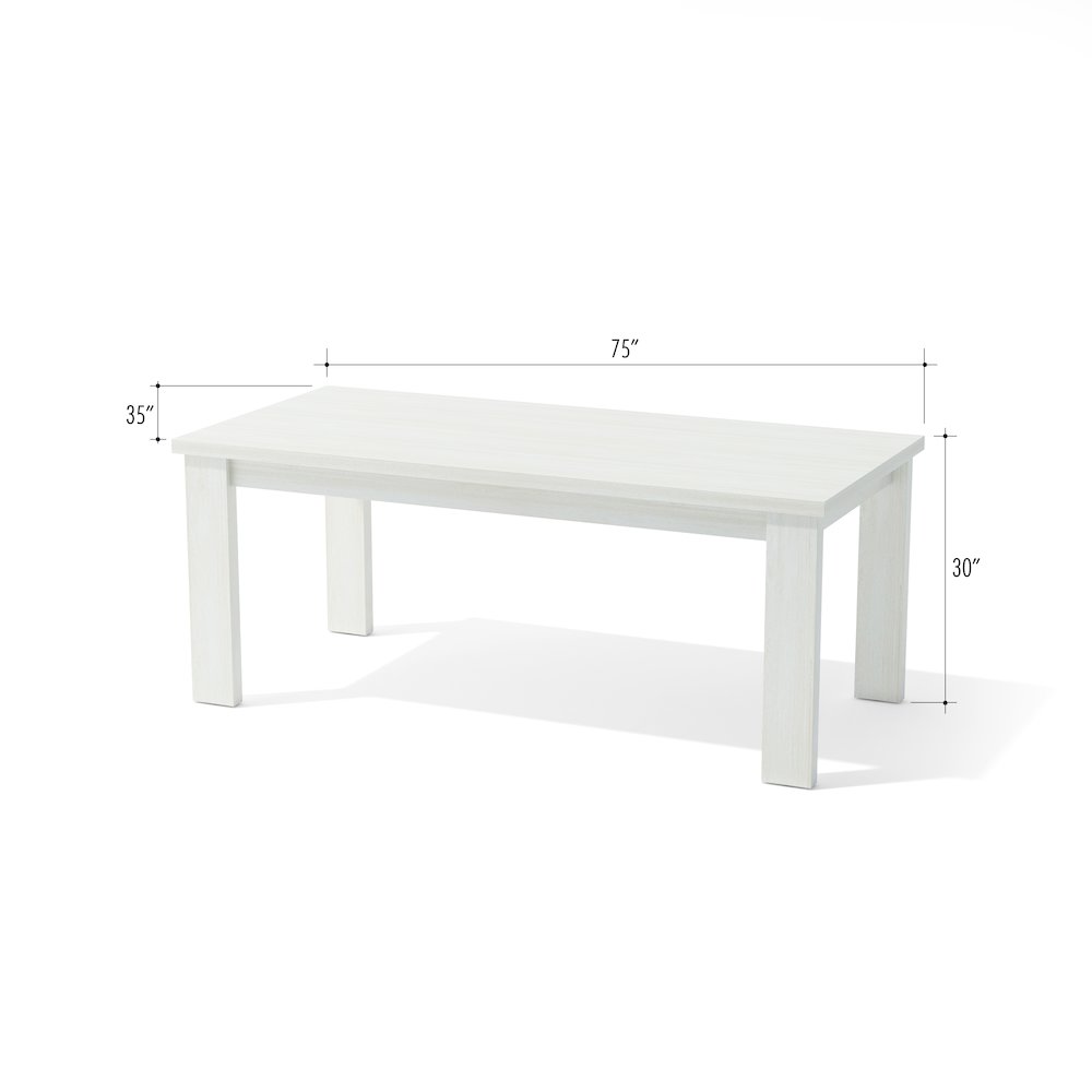 Brentford Dining Table - White. Picture 7