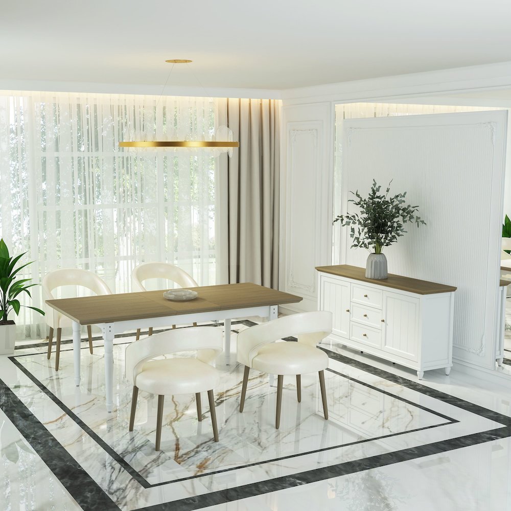 Chenon Extension Dining Table. Picture 6