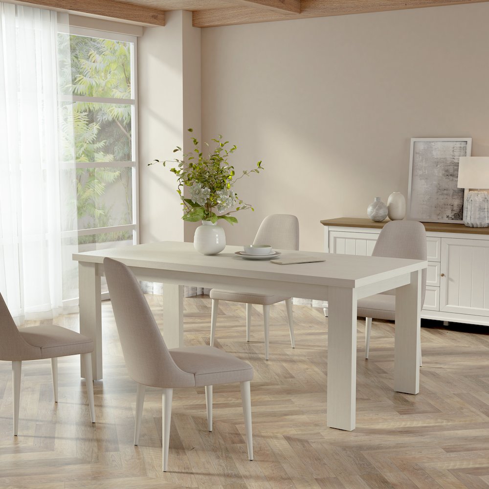 Brentford Dining Table - White. Picture 6