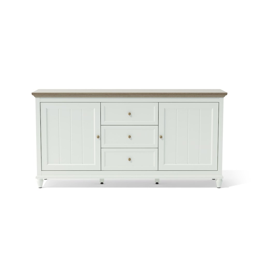 Chenon Sideboard - White & Brown. Picture 2