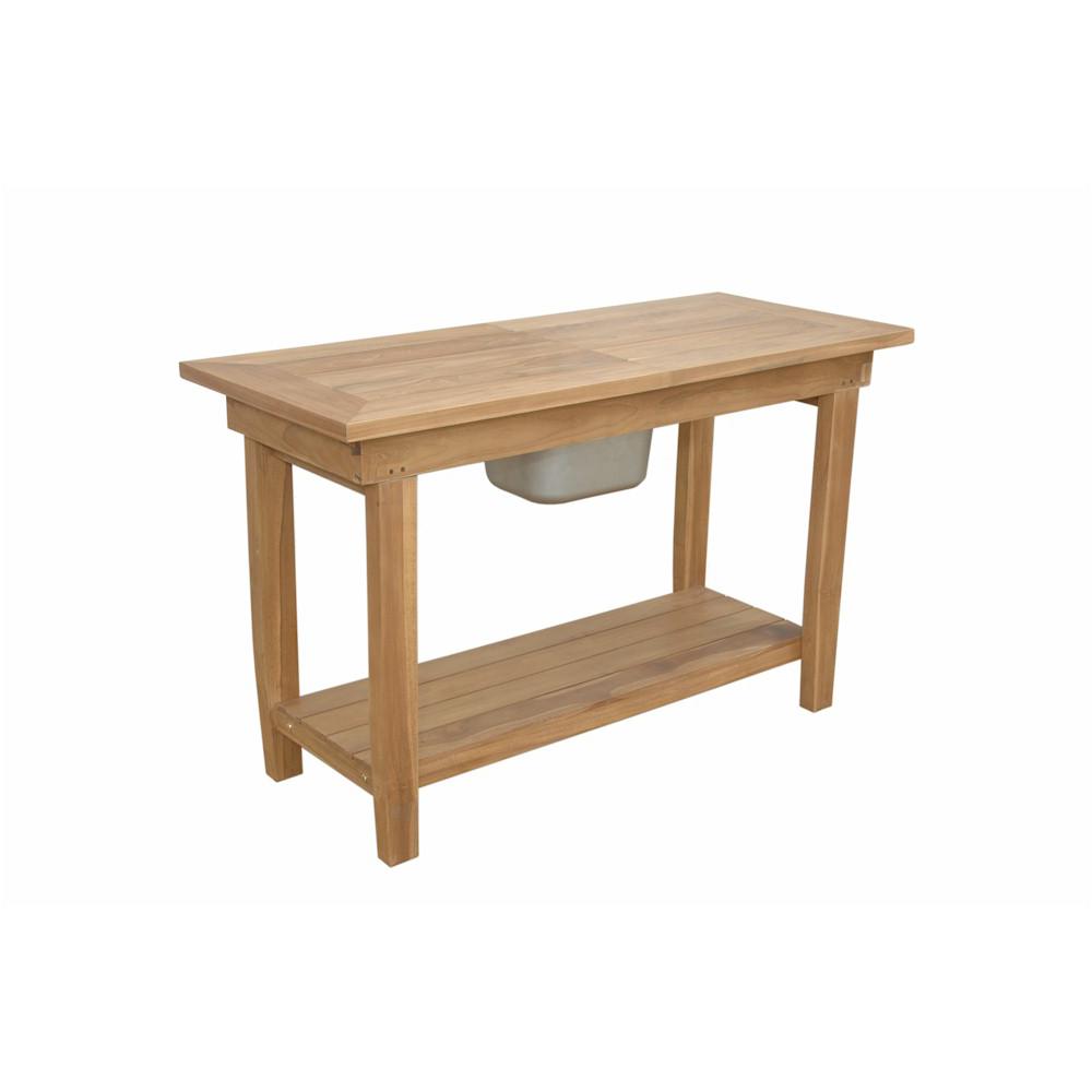 Nautilus Console Table w/ SS Container. Picture 1
