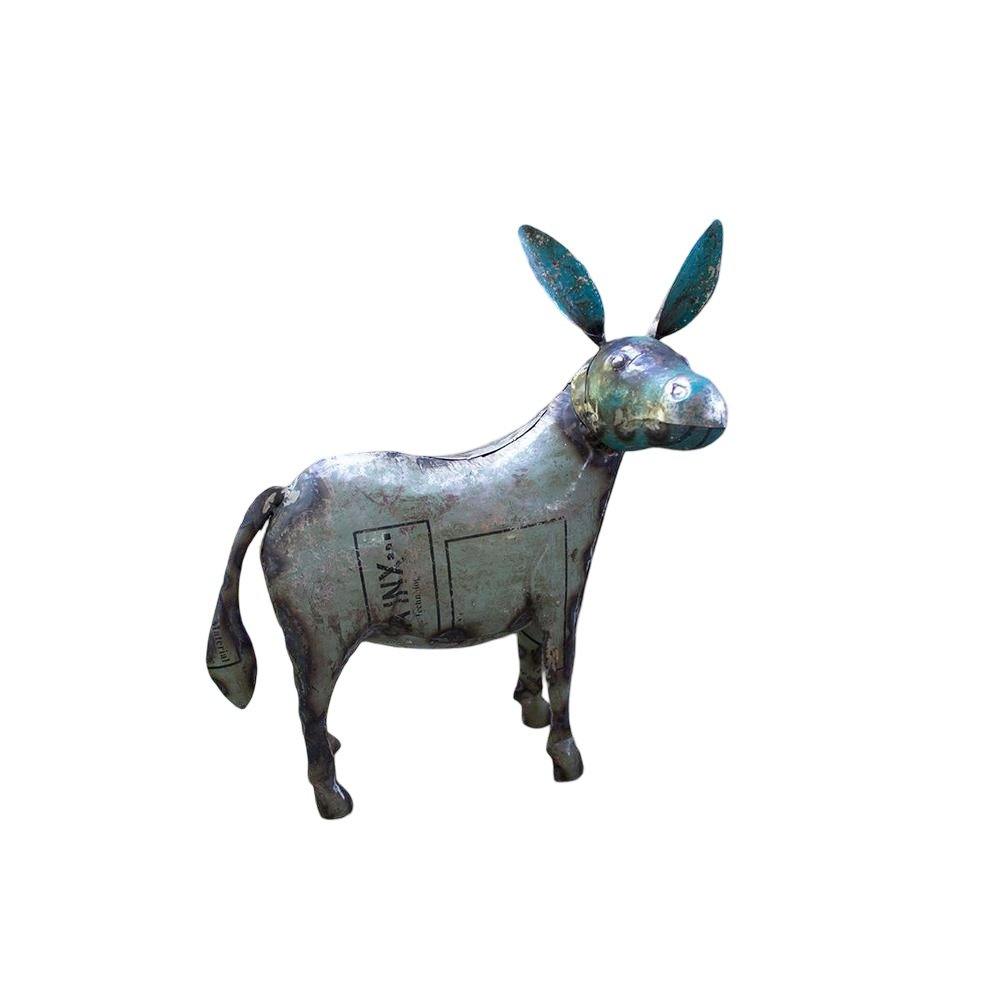 Recycled Metal Donkey. Picture 1