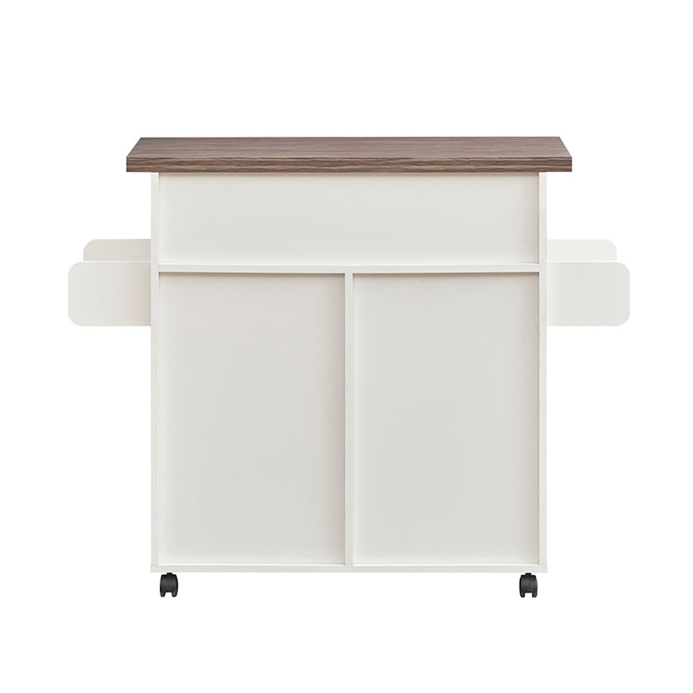 Techni Home Deluxe Mobile Kitchen Island Cart with Water Resistant Top. Picture 4