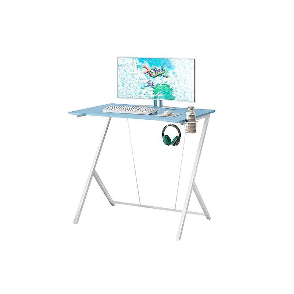 Techni Sport Kids Gaming Desk,Blue. Picture 1