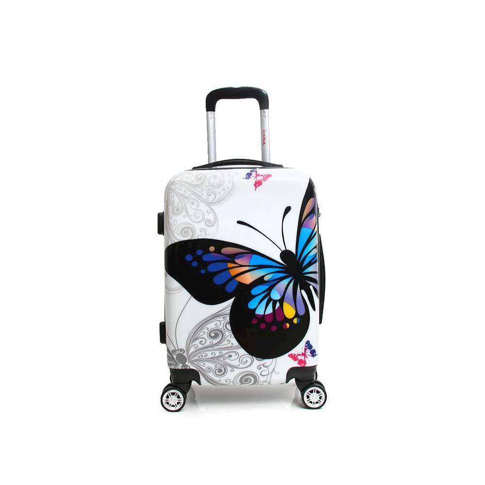 InUSA Prints Lightweight Hardside Spinner 20 inch Butterfly. Picture 1